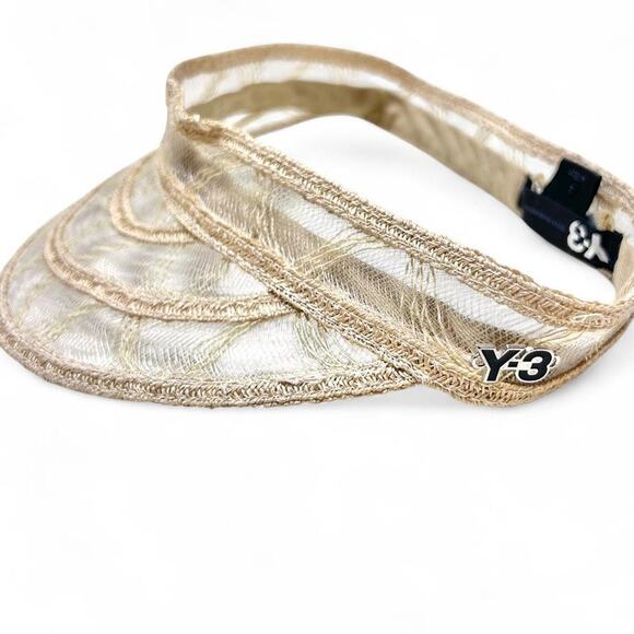 Adidas Y-3 Yohji Yamamoto Cream Lace Sun Visor Tennis Sportswear Adult Small main image 4